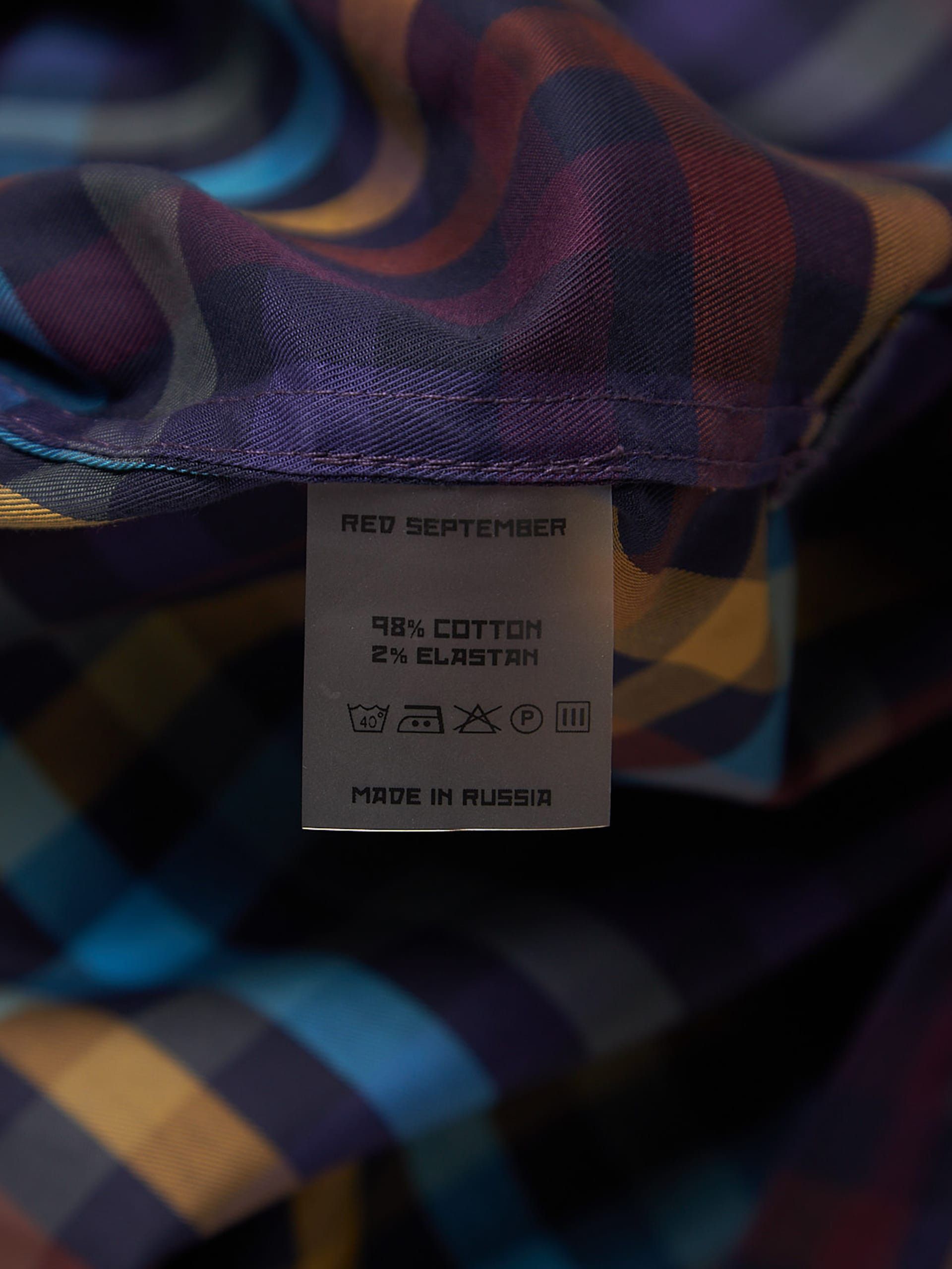 Other Purple Checked Long Shirt Size US L / EU 52-54 / 3 - 4 Thumbnail