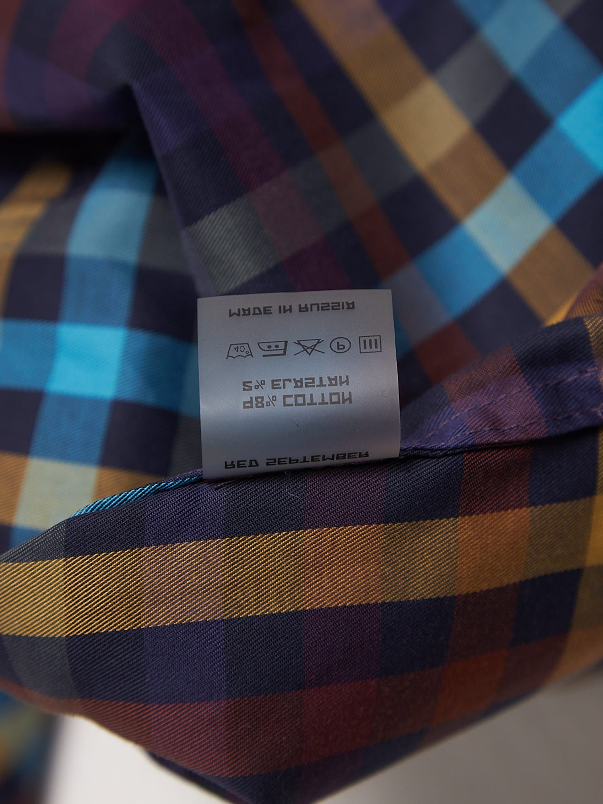 Other Purple Checked Long Shirt Size US L / EU 52-54 / 3 - 5 Thumbnail