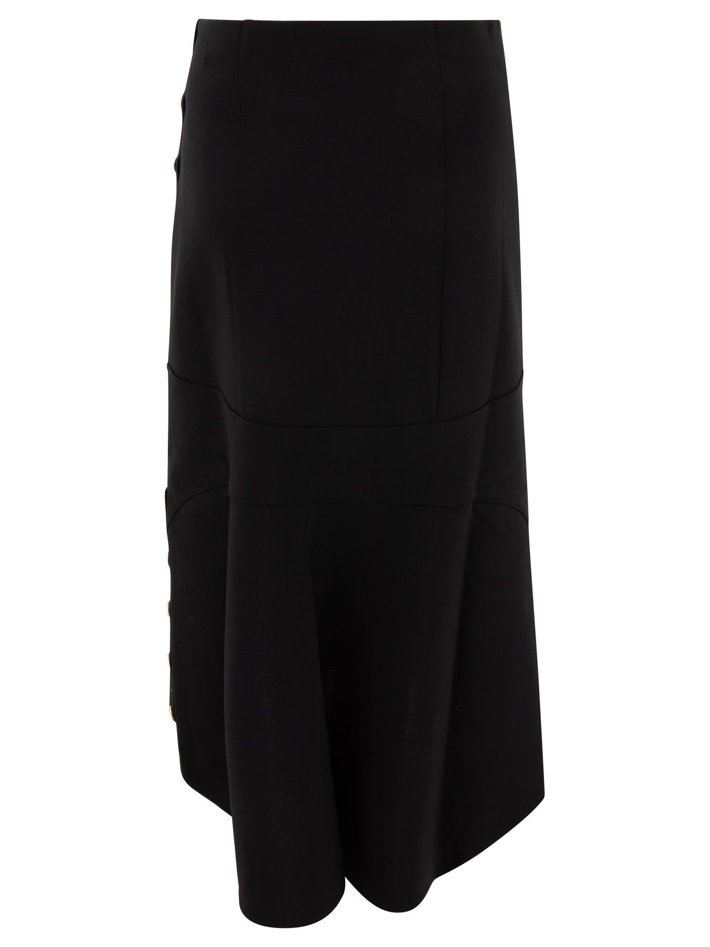 Givenchy Milan Stitch Skirt With Buttons Size 34" / US 12 / IT 48 - 2 Thumbnail