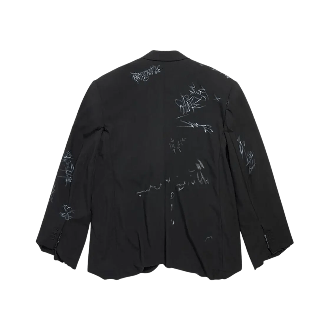 Balenciaga Graffiti Skater Tailored Blazer Jacket Size US XL / EU 56 / 4 - 2 Thumbnail
