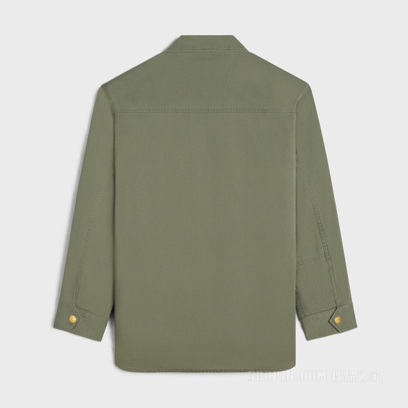 Celine overshirt in technical cotton khaki Size M / US 6-8 / IT 42-44 - 2 Thumbnail