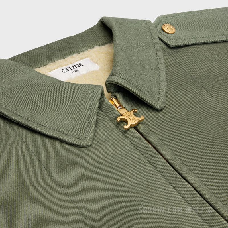 Celine overshirt in technical cotton khaki Size XL / US 12-14 / IT 48-50 - 3 Thumbnail
