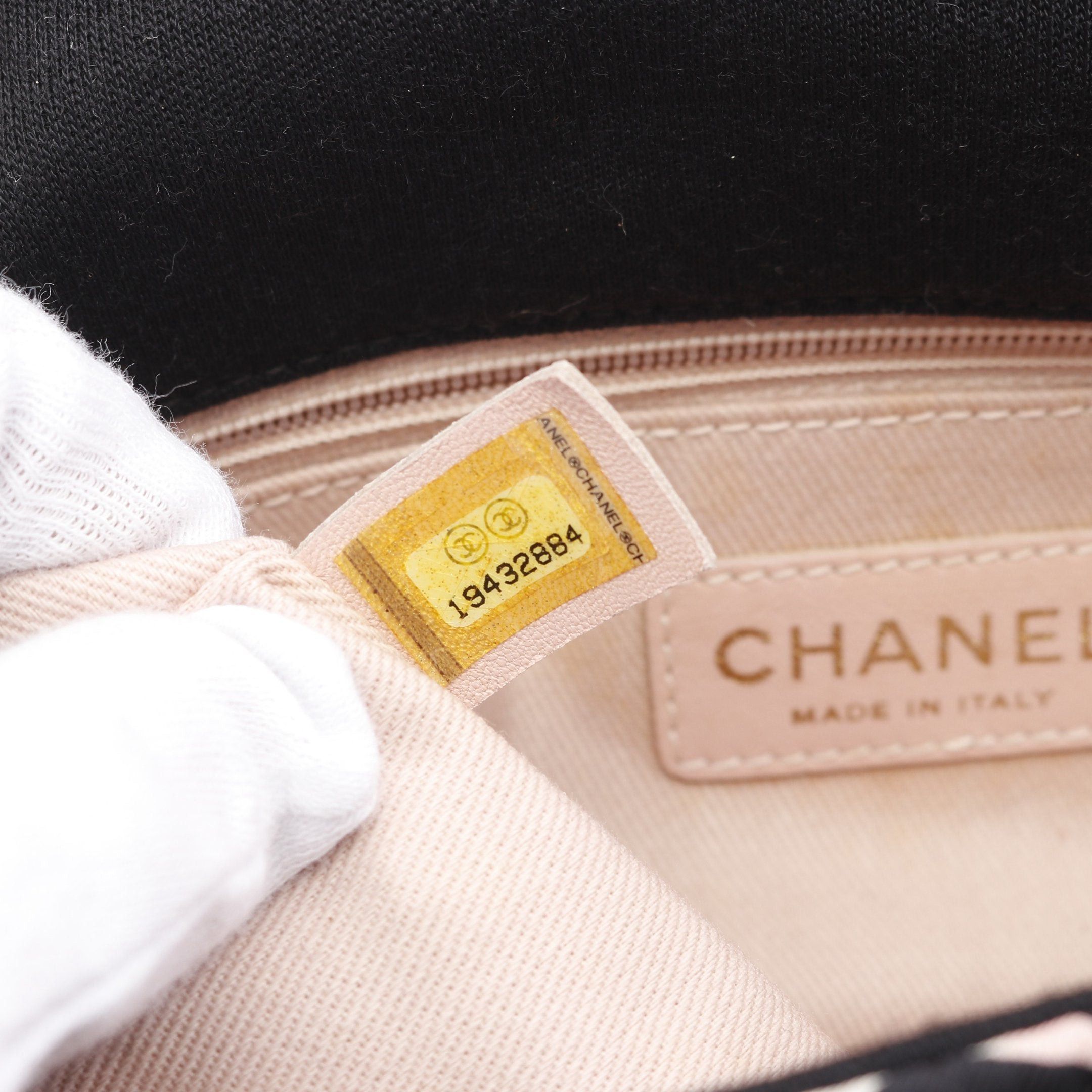 Chanel Chanel Mini Matelasse 20 Chain Shoulder Bag Cotton Jersey Fabric Black Multicolor Gold Hardware Size ONE SIZE - 5 Thumbnail