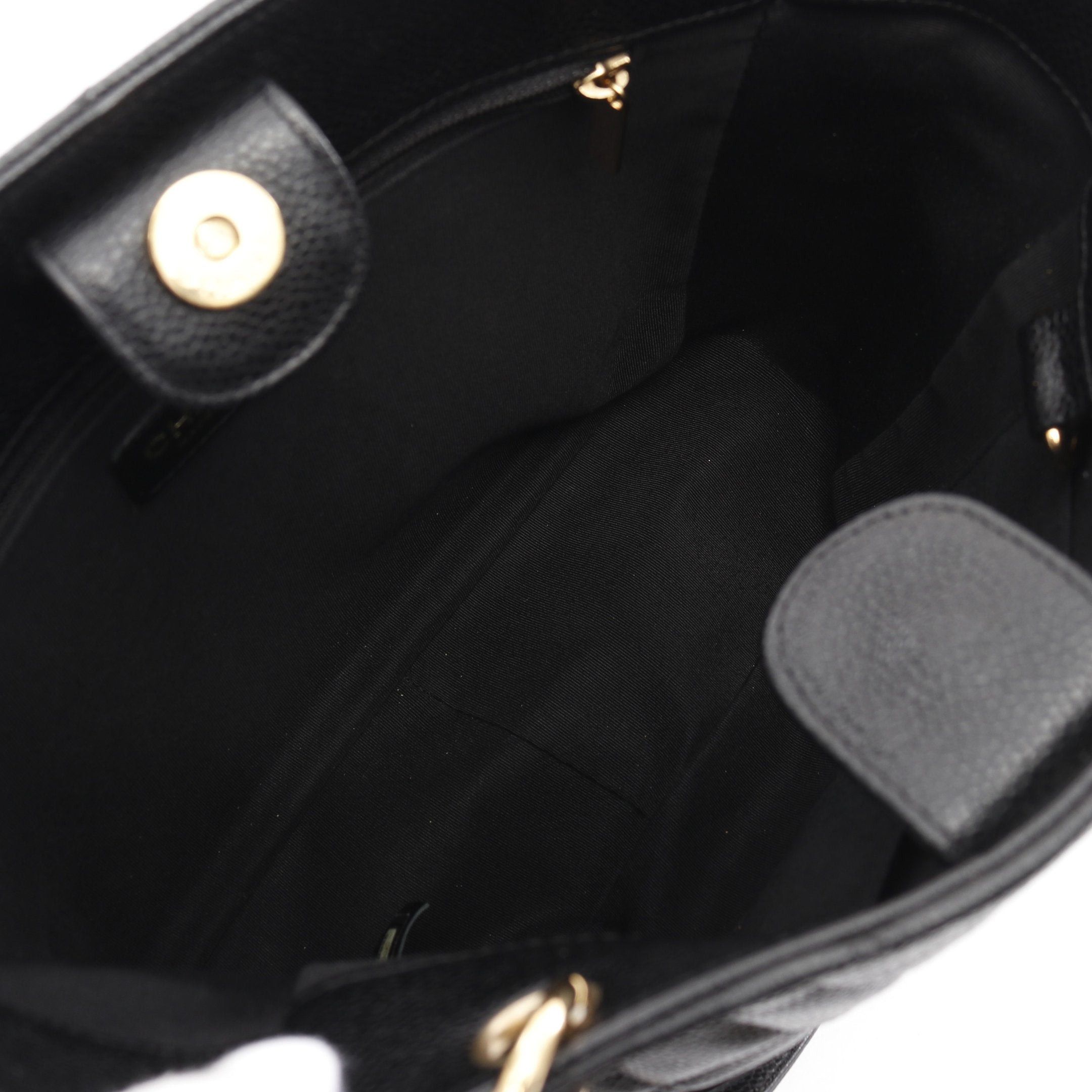 Chanel Chanel Matelasse Pst Chain Shoulder Bag Tote Caviar Skin Black Gold Hardware Size ONE SIZE - 3 Thumbnail