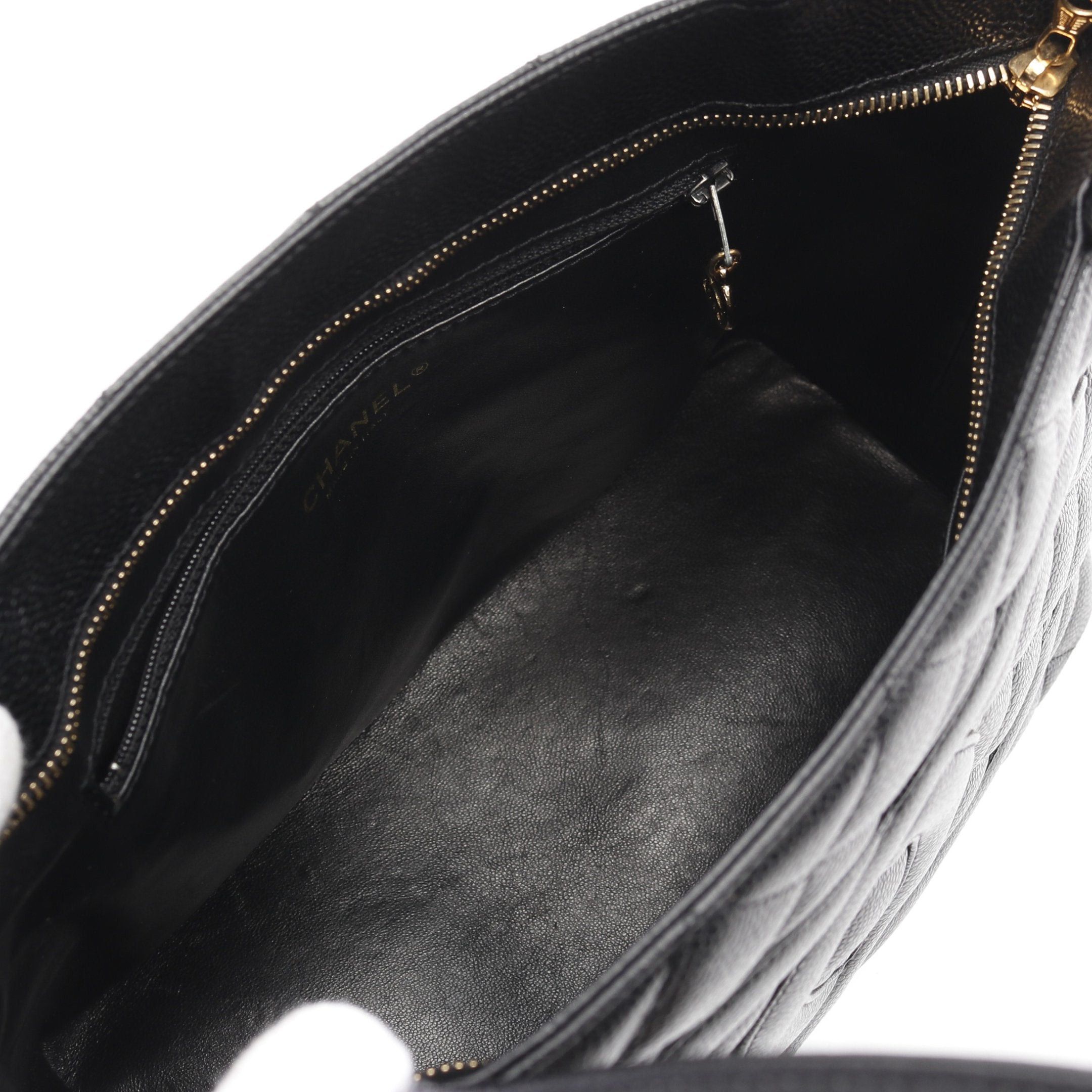 Chanel Chanel Reissue Tote Handbag Bag Caviar Skin Black Gold Hardware Size ONE SIZE - 3 Thumbnail