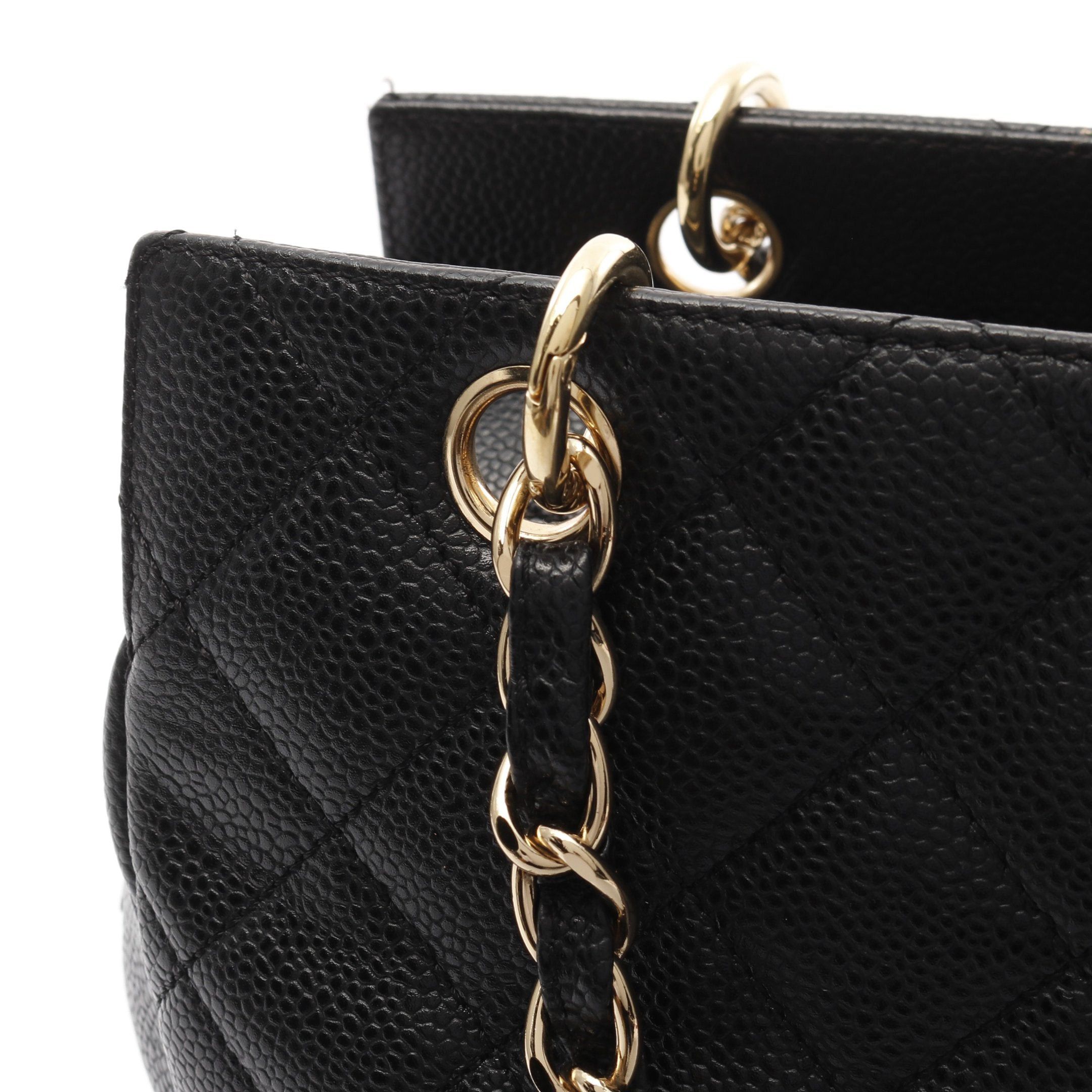 Chanel Chanel Matelasse Chain Shoulder Bag Caviar Skin Black Gold Hardware Size ONE SIZE - 7 Thumbnail