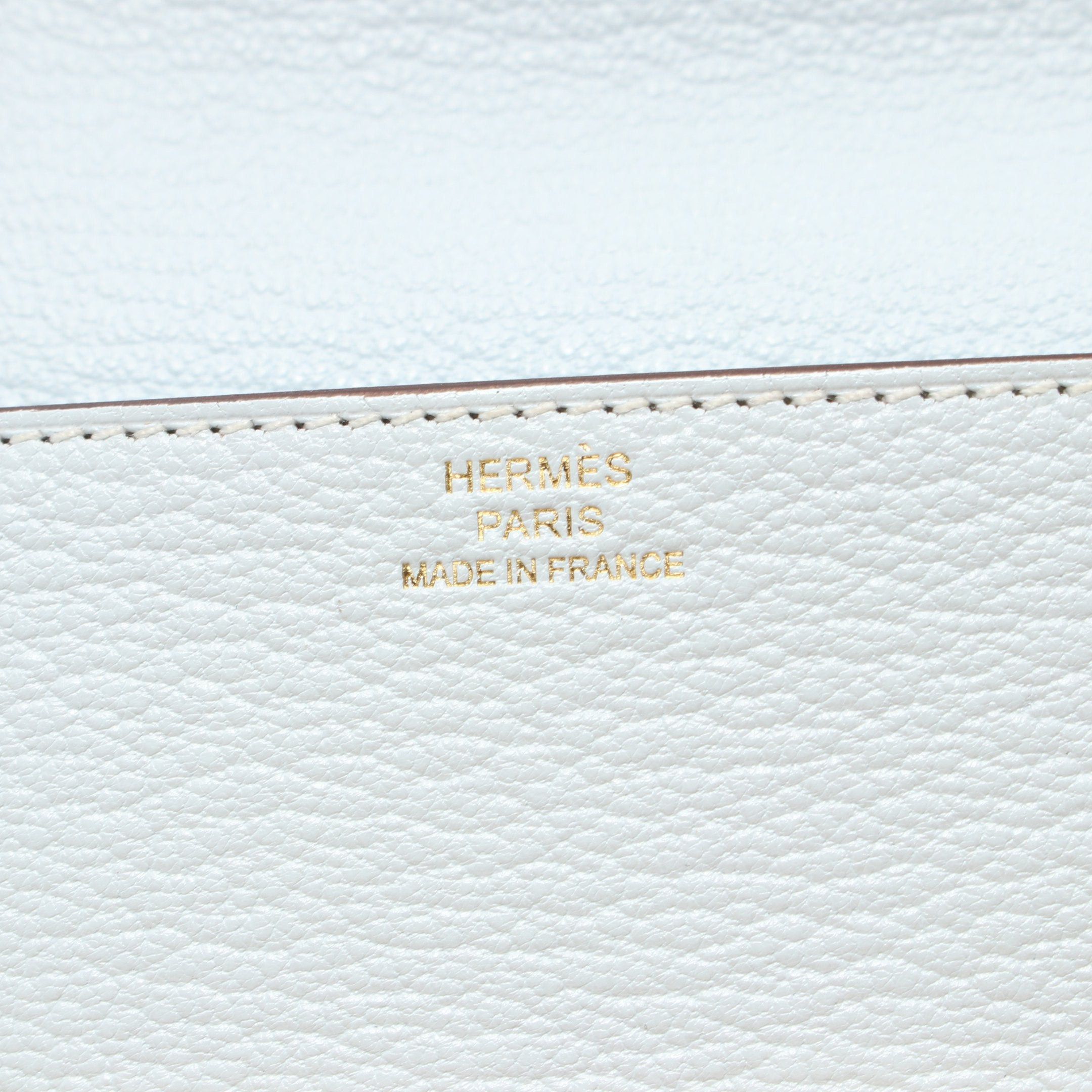 Hermes Hermes Lawris Ruri Slim Bi-Fold Wallet Chevre Light Blue Gold Hardware Z Stamp Size ONE SIZE - 4 Thumbnail