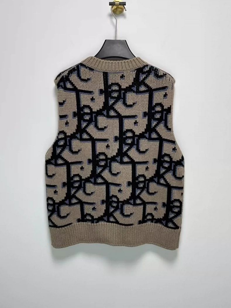 Dior Dior Travis Scott Patterned Knit Vest-yf Size US L / EU 52-54 / 3 - 2 Thumbnail
