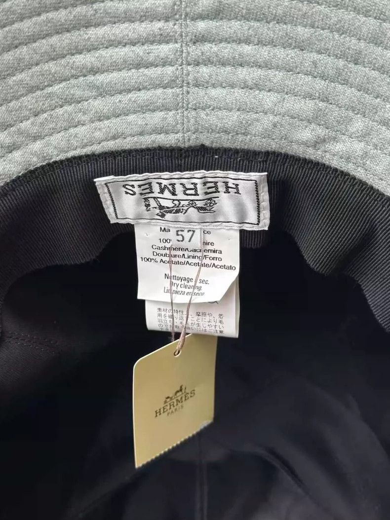 Hermes Hermes Grey Wool Fisherman Hat-yf Size ONE SIZE - 4 Thumbnail