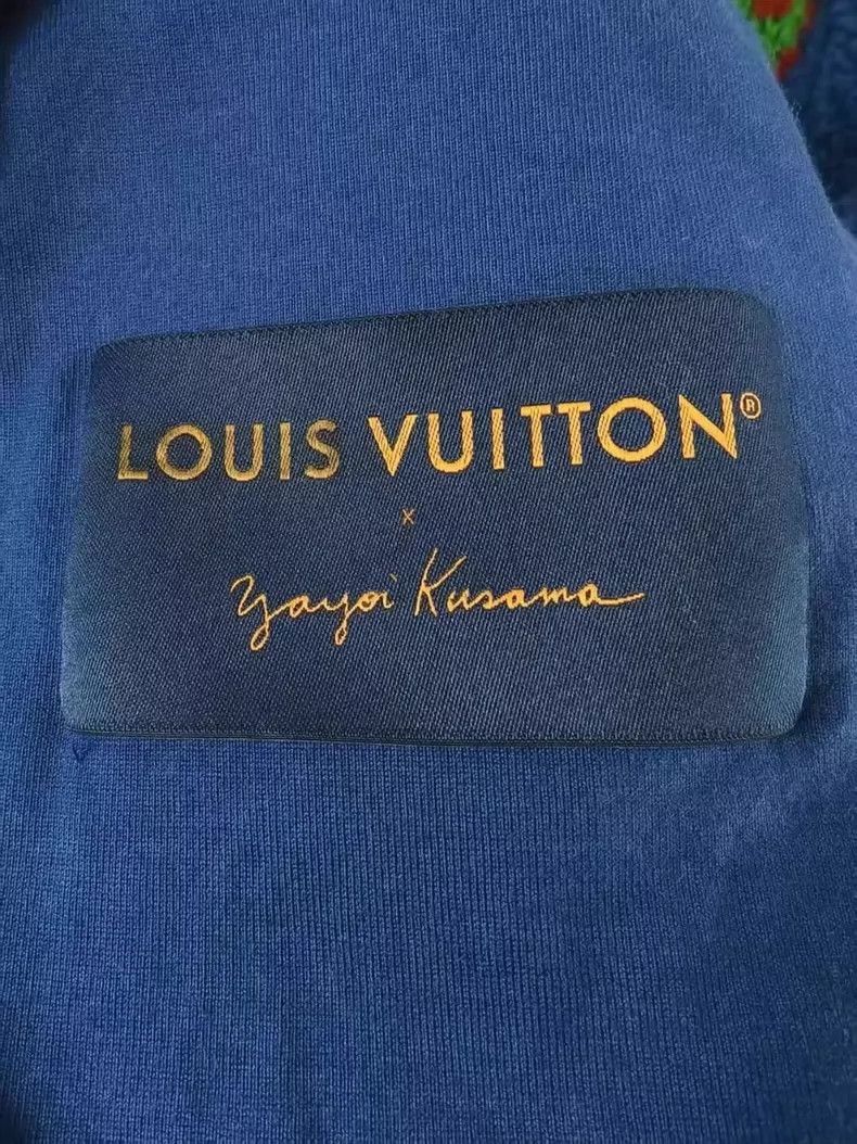 Louis Vuitton Louis Vuitton x Kusama Blue Teddy Jacket-yf Size US L / EU 52-54 / 3 - 3 Thumbnail