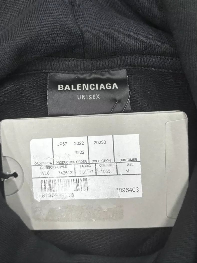 Balenciaga Balenciaga Bitcoin Distressed Hoodie-yf Size US M / EU 48-50 / 2 - 4 Thumbnail