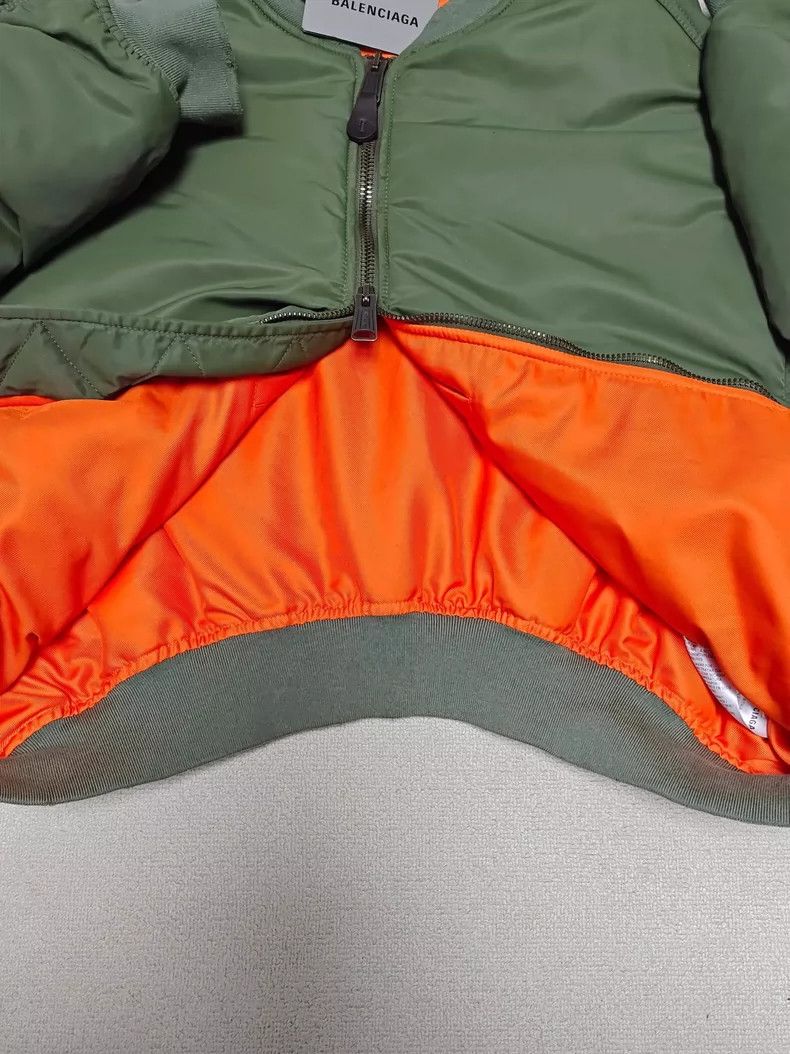Balenciaga Balenciaga Bomber Jacket with Orange Lining-yf Size US XS / EU 42 / 0 - 3 Thumbnail