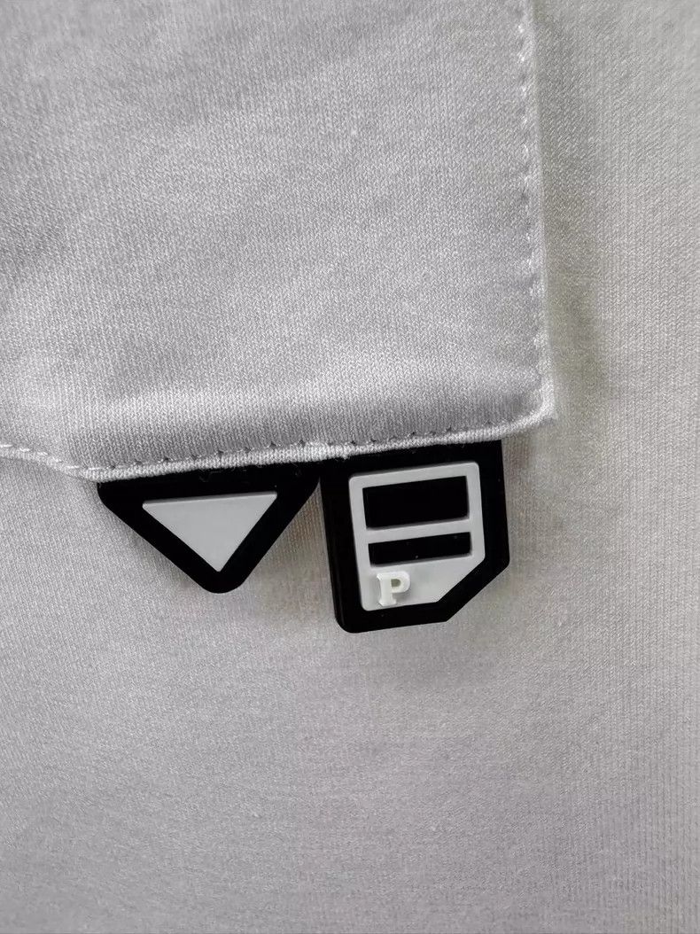 Prada Prada White Logo Short Sleeve T-Shirt-yf Size US L / EU 52-54 / 3 - 4 Thumbnail