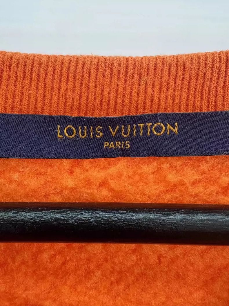 Louis Vuitton Louis Vuitton Orange Logo Sweatshirt-yf Size US M / EU 48-50 / 2 - 5 Thumbnail