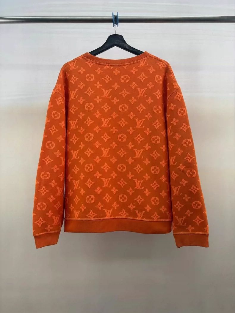 Louis Vuitton Louis Vuitton Orange Logo Sweatshirt-yf Size US M / EU 48-50 / 2 - 2 Thumbnail