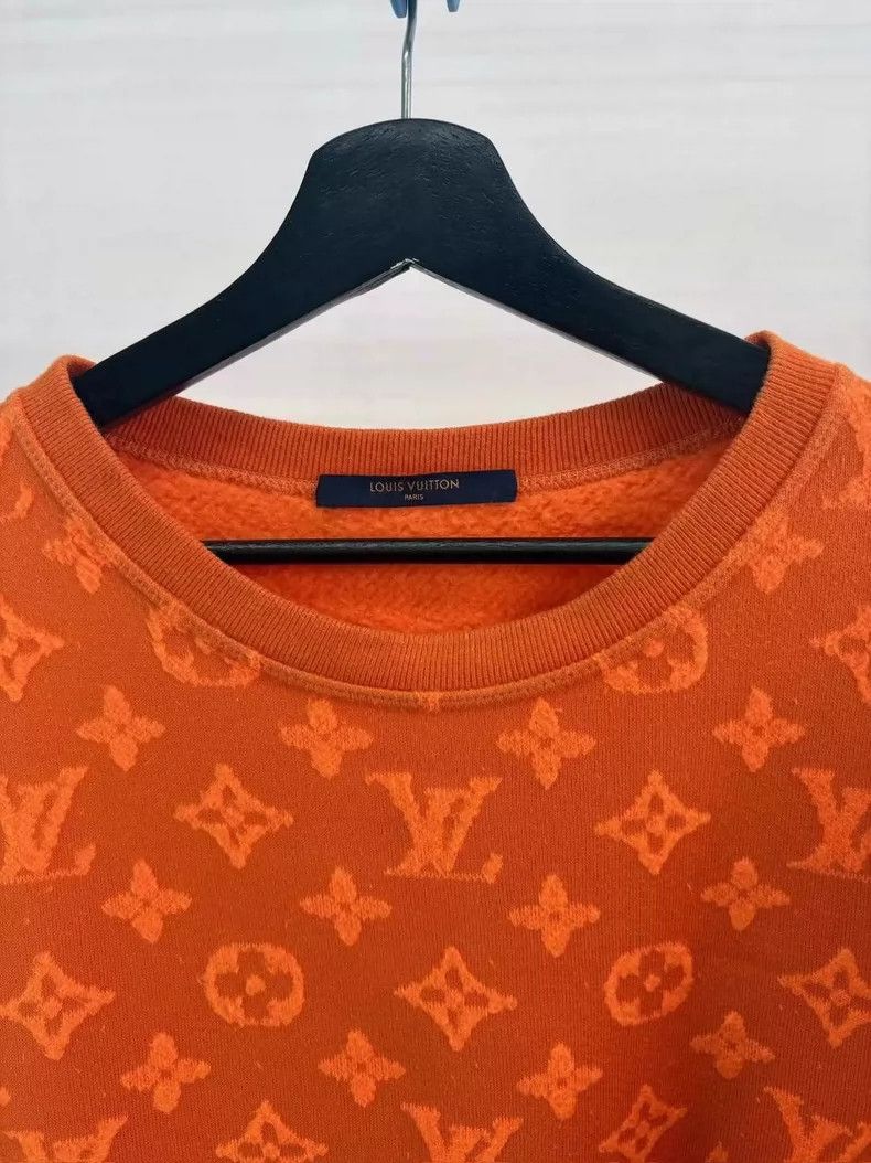Louis Vuitton Louis Vuitton Orange Logo Sweatshirt-yf Size US M / EU 48-50 / 2 - 4 Thumbnail