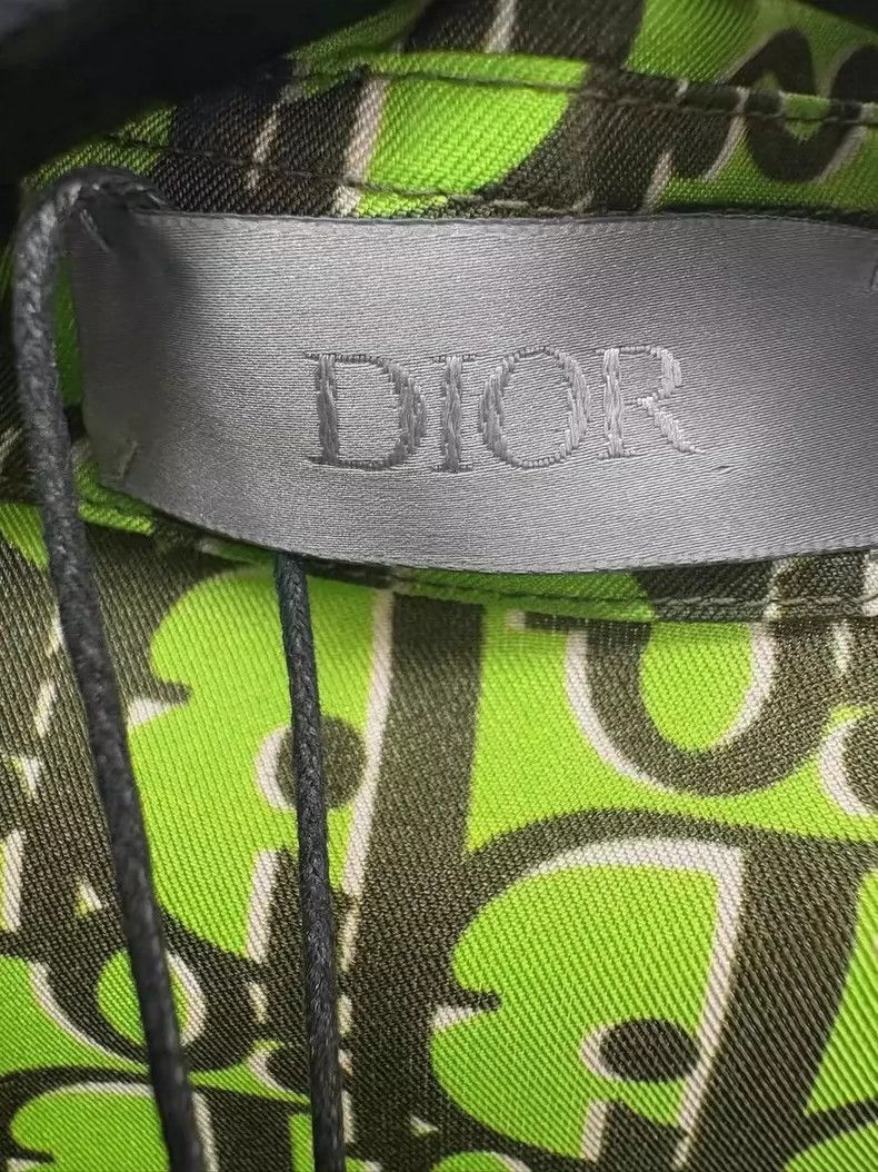 Dior Dior Green Short Sleeve Silk Shirt-yf Size US M / EU 48-50 / 2 - 5 Thumbnail