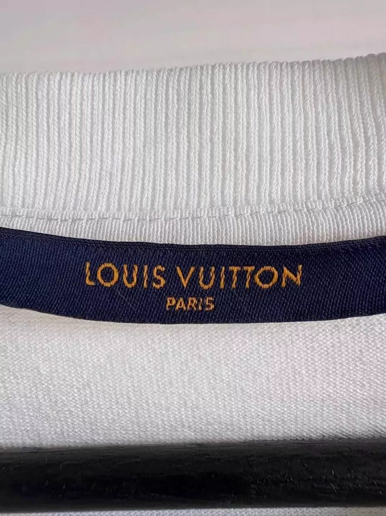 Louis Vuitton Louis Vuitton White Green Embroidery Short Sleeve Shirt-yf Size US S / EU 44-46 / 1 - 5 Thumbnail