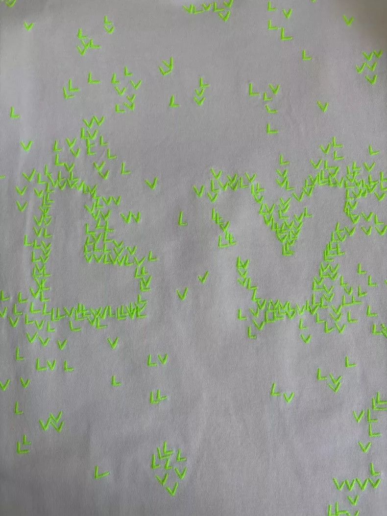 Louis Vuitton Louis Vuitton White Green Embroidery Short Sleeve Shirt-yf Size US S / EU 44-46 / 1 - 3 Thumbnail