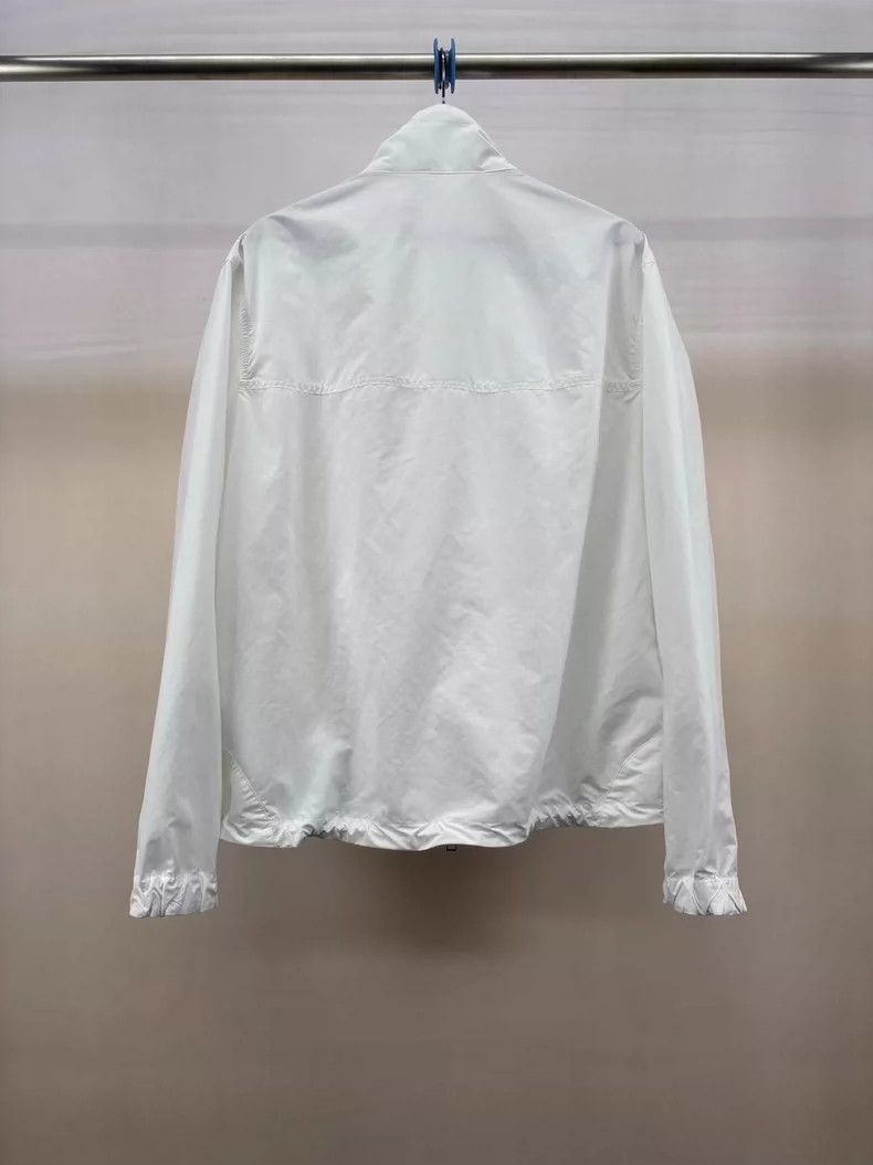 Moncler Moncler White Zipper Logo Jacket Outerwear-yf Size US M / EU 48-50 / 2 - 2 Thumbnail