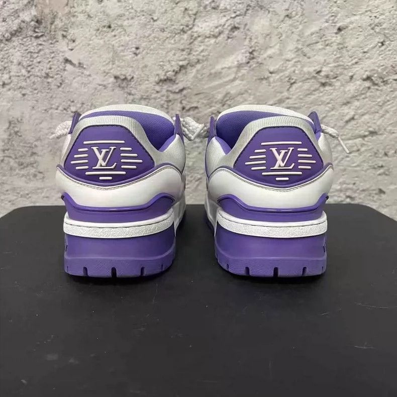 Louis Vuitton Louis Vuitton Trainer Maxi in White and Purple-yf Size US 7 / EU 40 - 6 Thumbnail