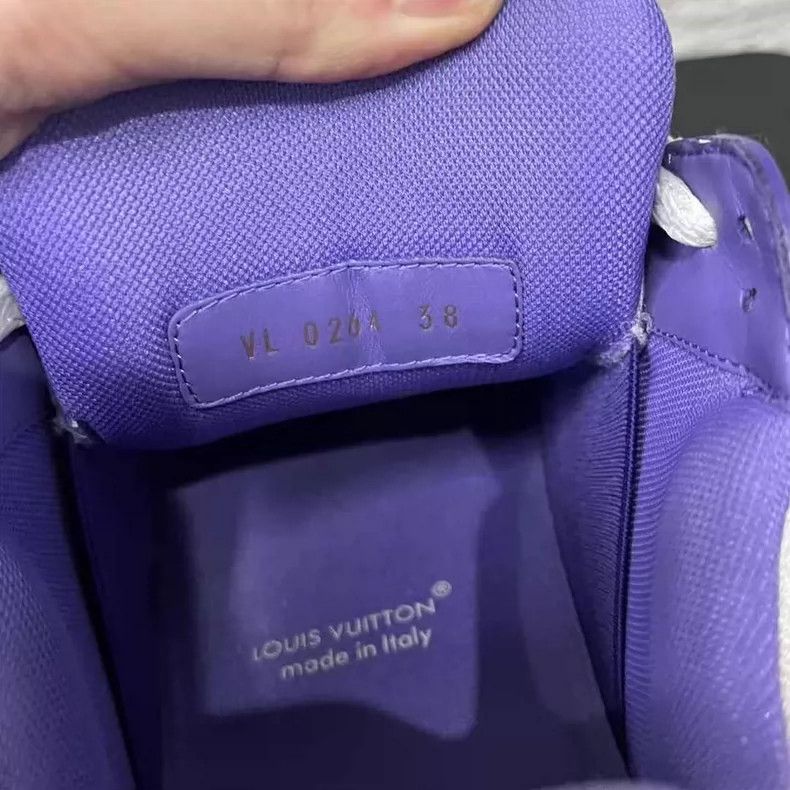 Louis Vuitton Louis Vuitton Trainer Maxi in White and Purple-yf Size US 7 / EU 40 - 7 Thumbnail