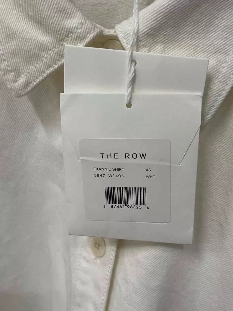 The Row White Denim Long Sleeve Shirt with Minor Flaws-yf Size US XS / EU 42 / 0 - 8 Thumbnail