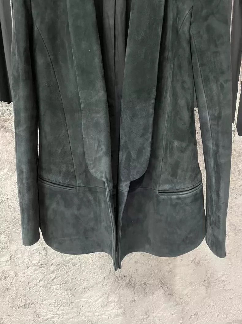 Balmain Balmain Green Velvet Suit Jacket with Gold Buttons-yf Size US XS / EU 42 / 0 - 4 Thumbnail