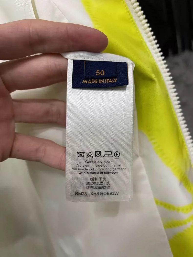 Louis Vuitton Louis Vuitton Zip Jacket with Yellow Pattern-yf Size US L / EU 52-54 / 3 - 7 Thumbnail