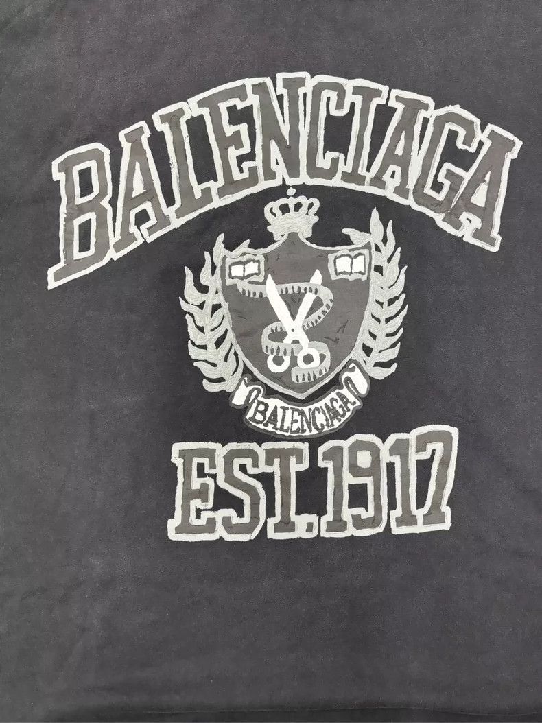 Balenciaga Balenciaga Scissor Wheat Logo Print T-shirt-yf Size US XL / EU 56 / 4 - 3 Thumbnail