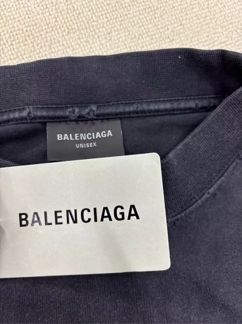 Balenciaga Balenciaga Scissor Wheat Logo Print T-shirt-yf Size US XL / EU 56 / 4 - 4 Thumbnail