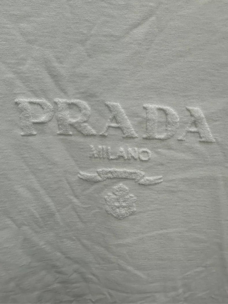 Prada Prada Embroidered Logo Short Sleeve T-Shirt-yf Size US XS / EU 42 / 0 - 3 Thumbnail