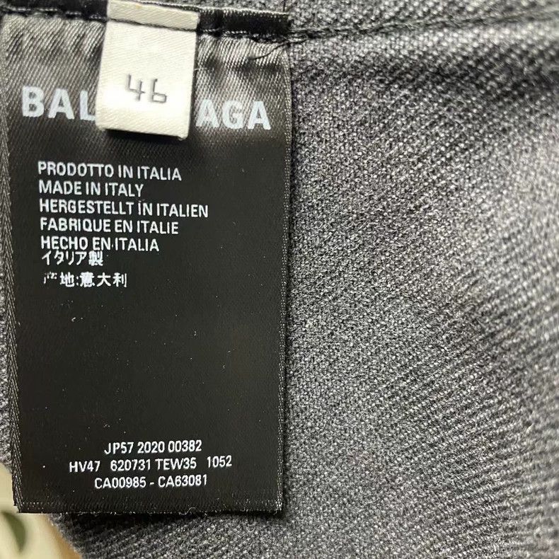 Balenciaga Balenciaga Logo Print Denim Jacket-yf Size US L / EU 52-54 / 3 - 4 Thumbnail