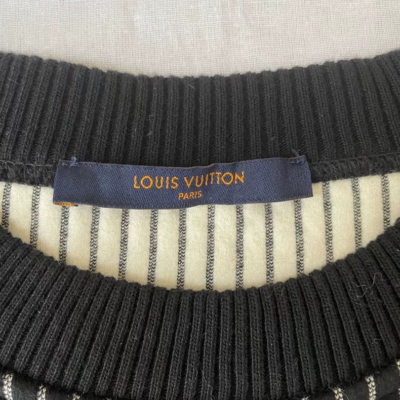 Louis Vuitton Louis Vuitton Chain Logo Sweatshirt in Black-yf Size US M / EU 48-50 / 2 - 3 Thumbnail