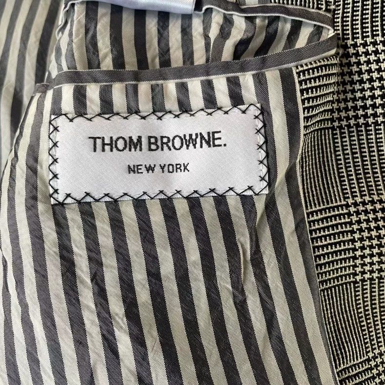 Thom Browne Thom Browne Houndstooth Baseball Jacket-yf Size US M / EU 48-50 / 2 - 3 Thumbnail