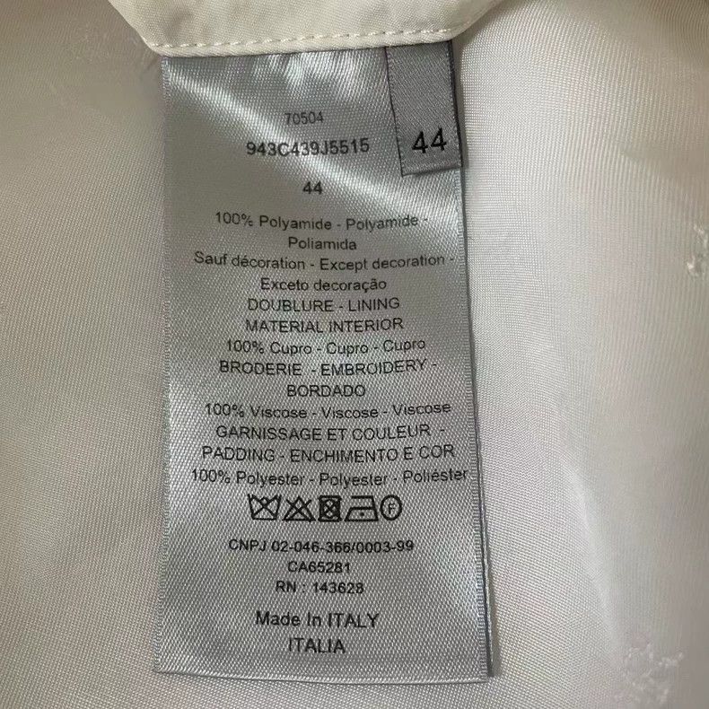 Dior Dior Travis Scott White Bomber Jacket-yf Size US L / EU 52-54 / 3 - 3 Thumbnail