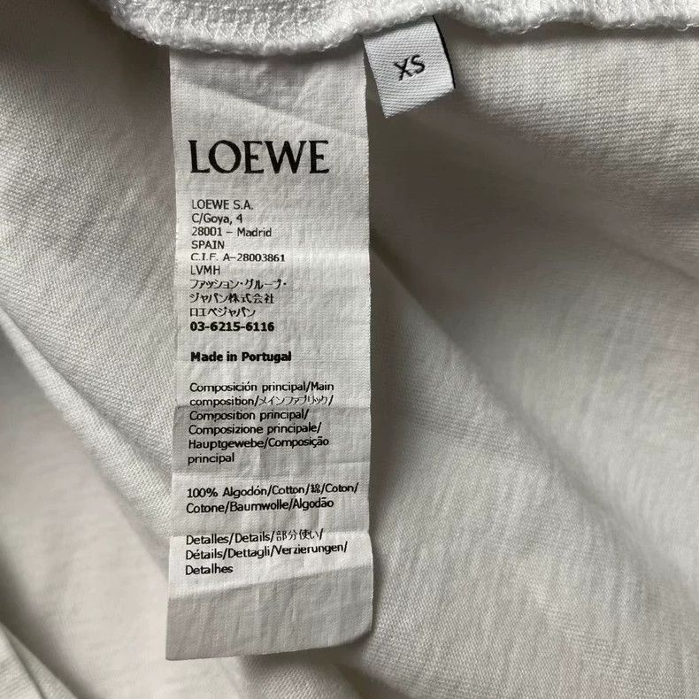 Loewe Loewe White Short Sleeve Logo T-Shirt-yf Size US XS / EU 42 / 0 - 5 Thumbnail