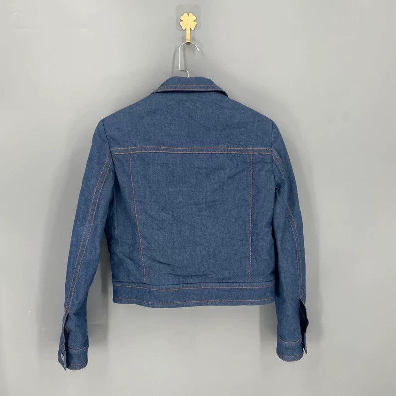 Prada Prada Blue Denim Logo Jacket-yf Size US M / EU 48-50 / 2 - 2 Thumbnail