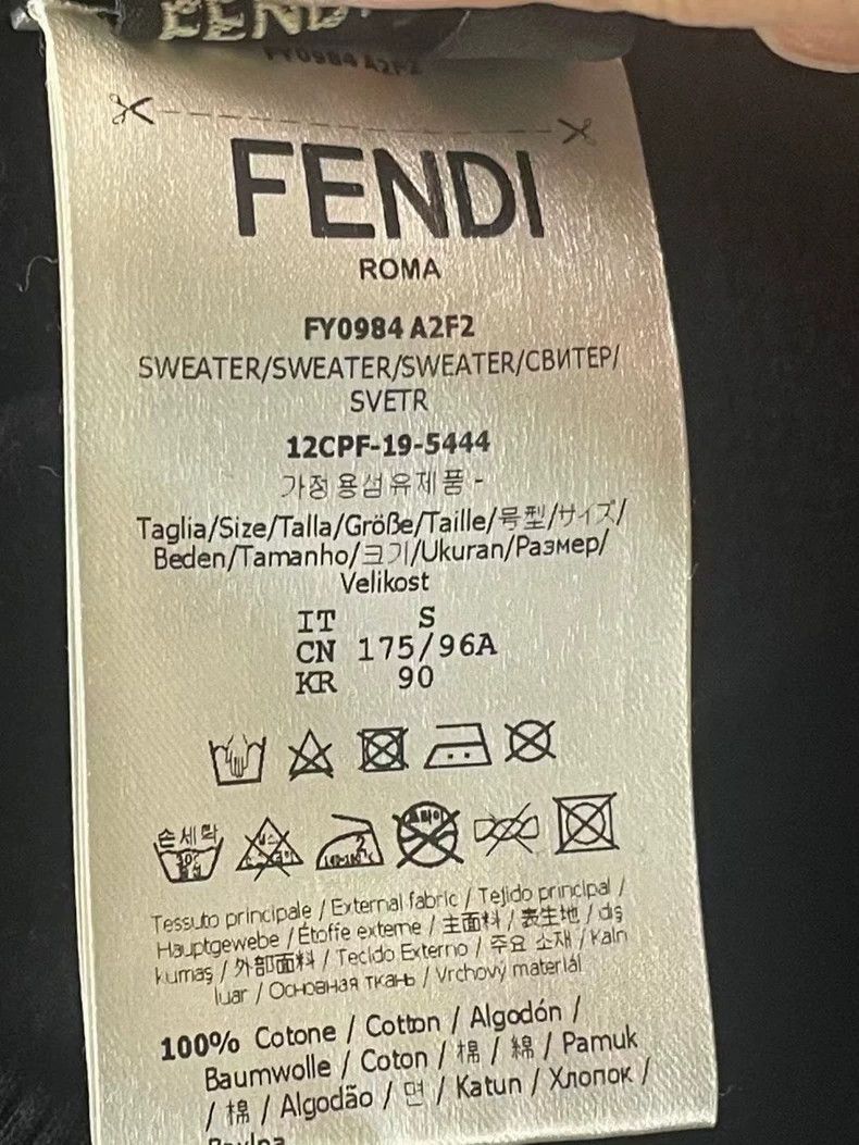 Fendi Fendi Hooded Zip-Up Sweatshirt in Size S-yf Size US S / EU 44-46 / 1 - 4 Thumbnail