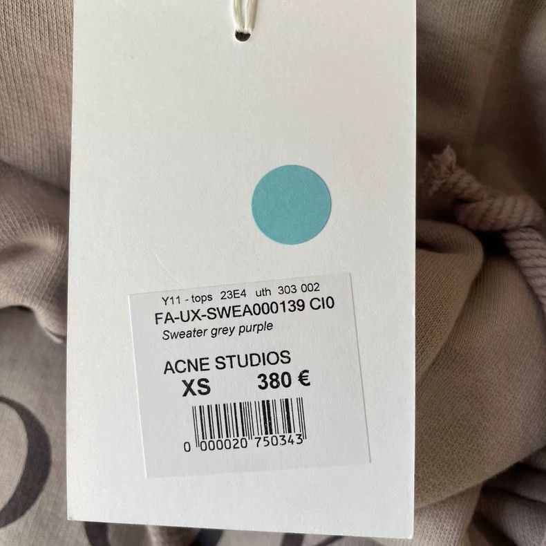 Acne Studios Acne Studios Gray Hoodie with Print-yf Size US XS / EU 42 / 0 - 6 Thumbnail