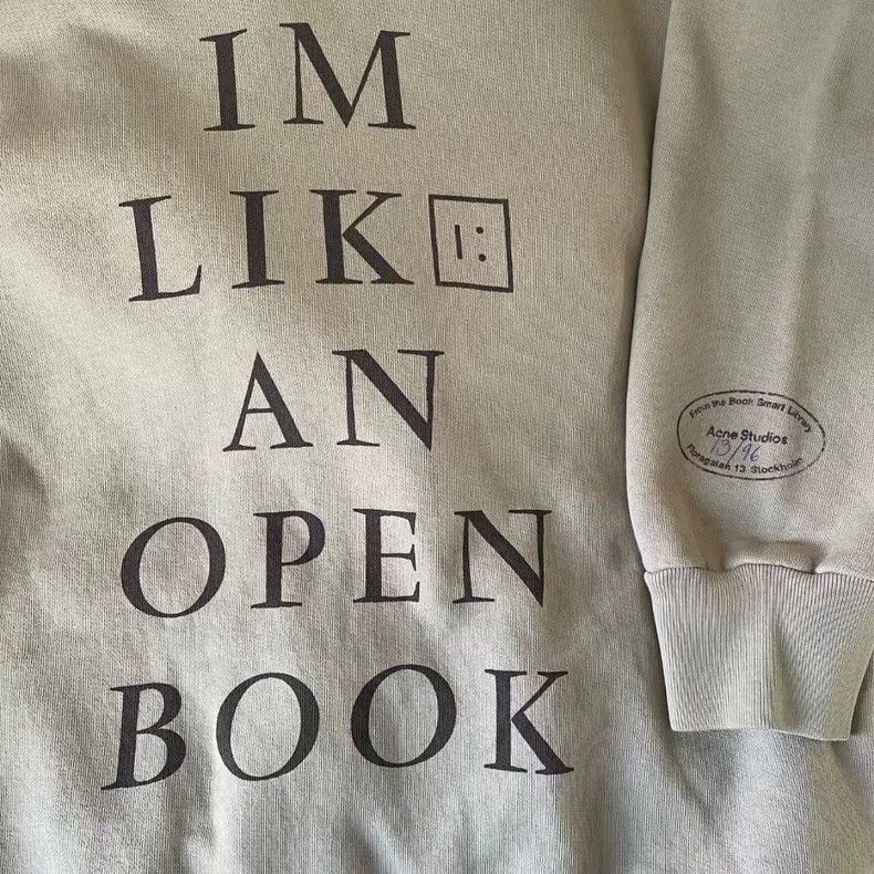 Acne Studios Acne Studios Gray Hoodie with Print-yf Size US XS / EU 42 / 0 - 5 Thumbnail