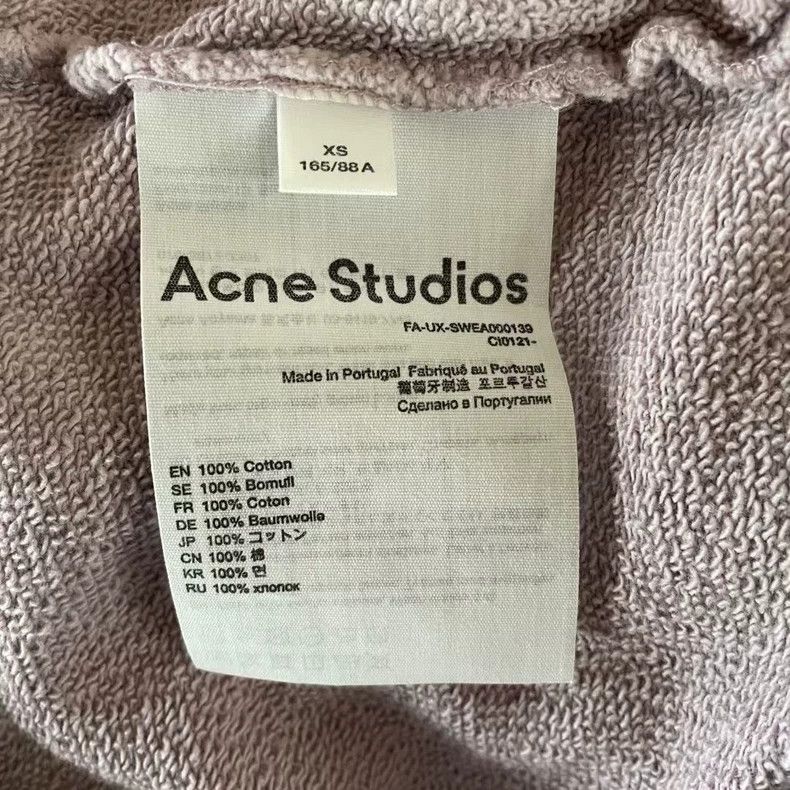 Acne Studios Acne Studios Gray Hoodie with Print-yf Size US XS / EU 42 / 0 - 4 Thumbnail