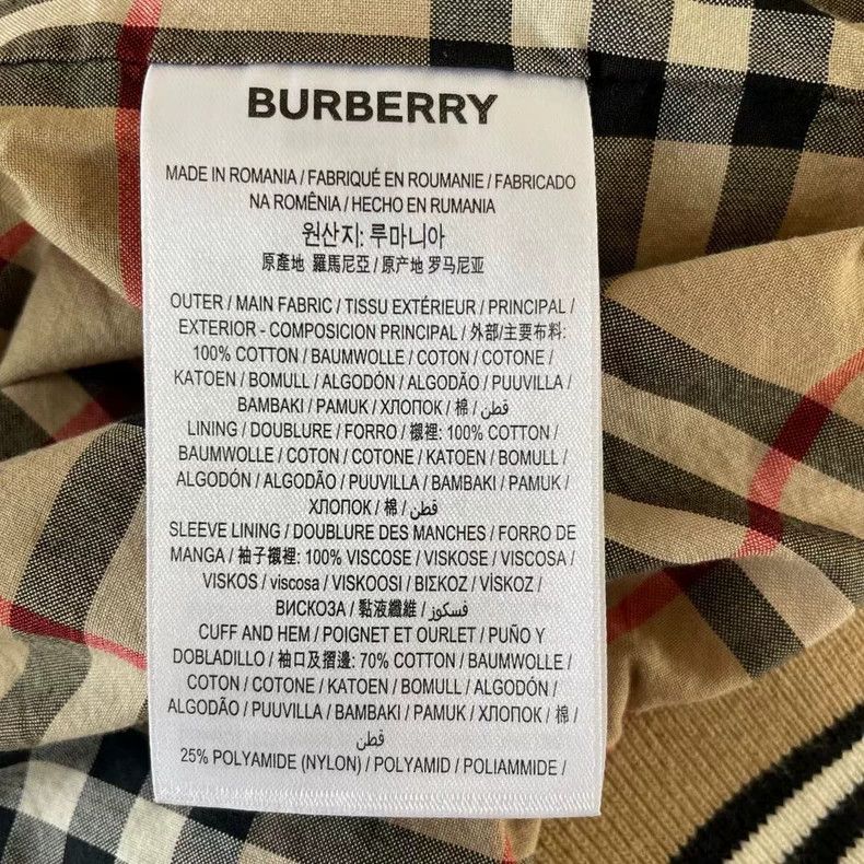 Burberry Burberry Embroidered Lined Check Jacket-yf Size US XXL / EU 58 / 5 - 5 Thumbnail