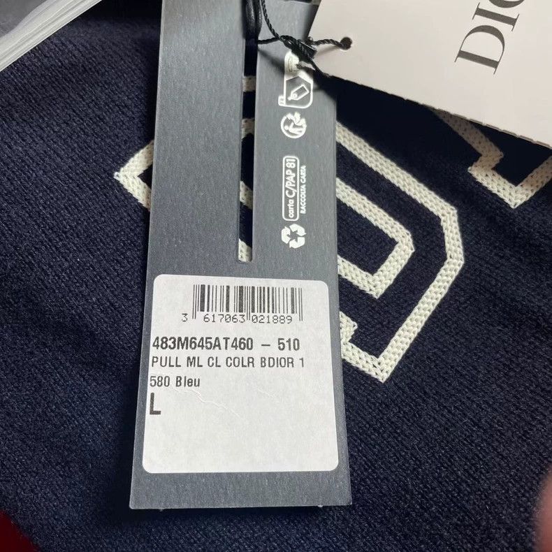 Dior Dior Long Sleeve Sweater with Animal Pattern-yf Size US L / EU 52-54 / 3 - 5 Thumbnail