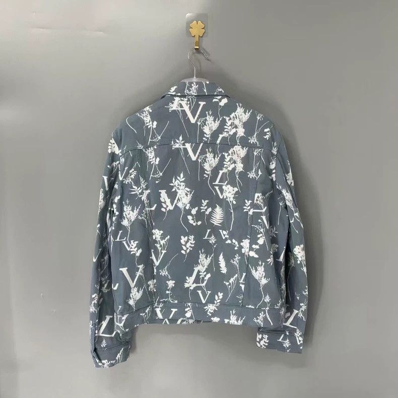 Louis Vuitton Louis Vuitton Plant Pattern Denim Jacket-yf Size US L / EU 52-54 / 3 - 2 Thumbnail