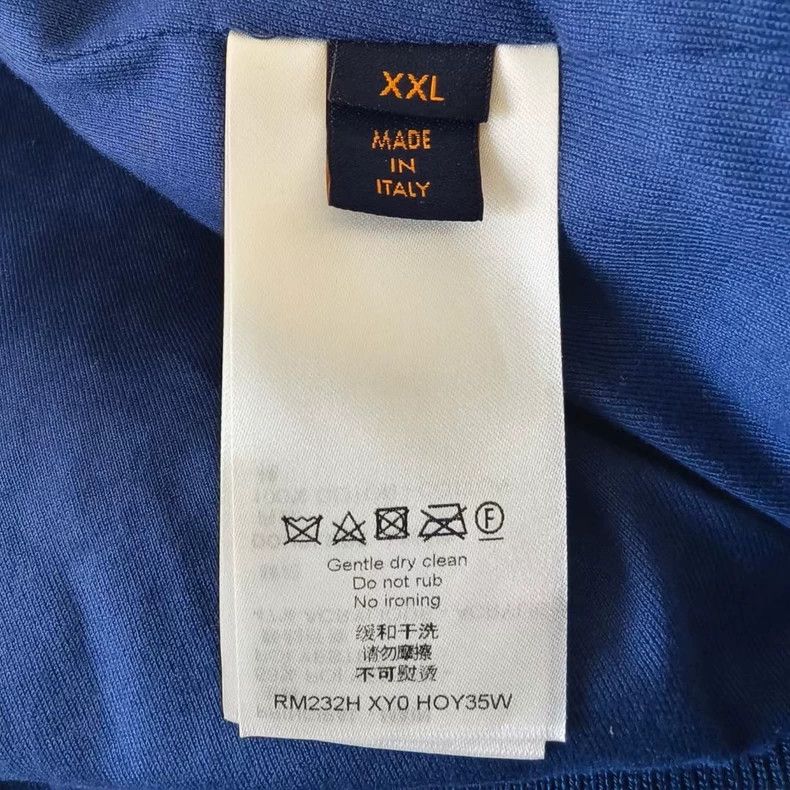 Louis Vuitton Louis Vuitton Blue Teddy Jacket with Prints-yf Size US XXL / EU 58 / 5 - 4 Thumbnail