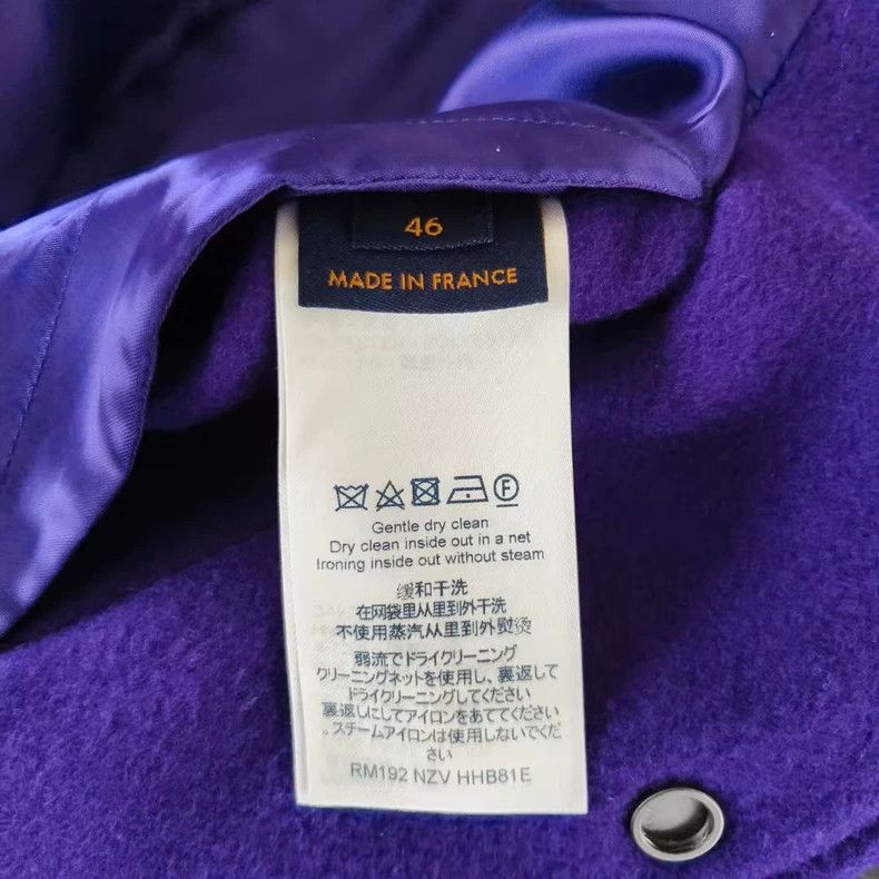 Louis Vuitton Louis Vuitton Purple Striped Baseball Jacket-yf Size US L / EU 52-54 / 3 - 4 Thumbnail