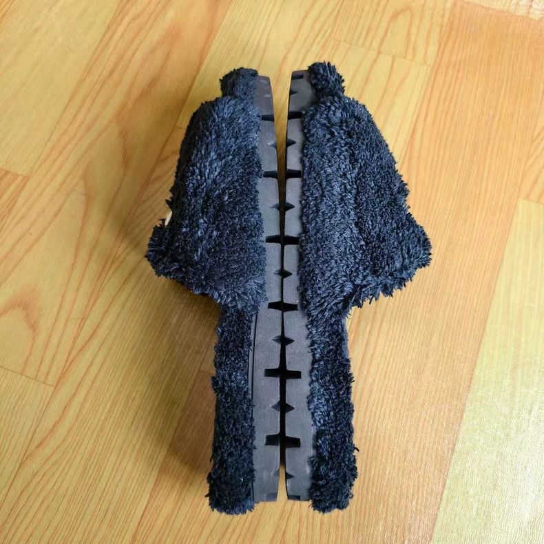 Prada Prada Black Teddy Fur Slides-yf Size US 7.5 / EU 40-41 - 4 Thumbnail