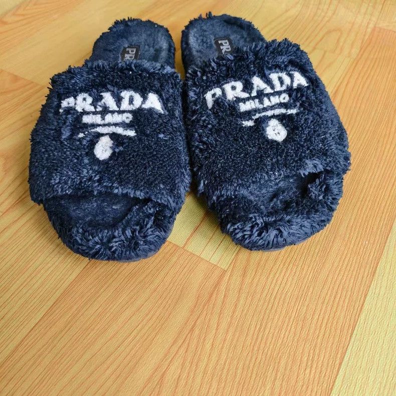 Prada Prada Black Teddy Fur Slides-yf Size US 7.5 / EU 40-41 - 2 Thumbnail