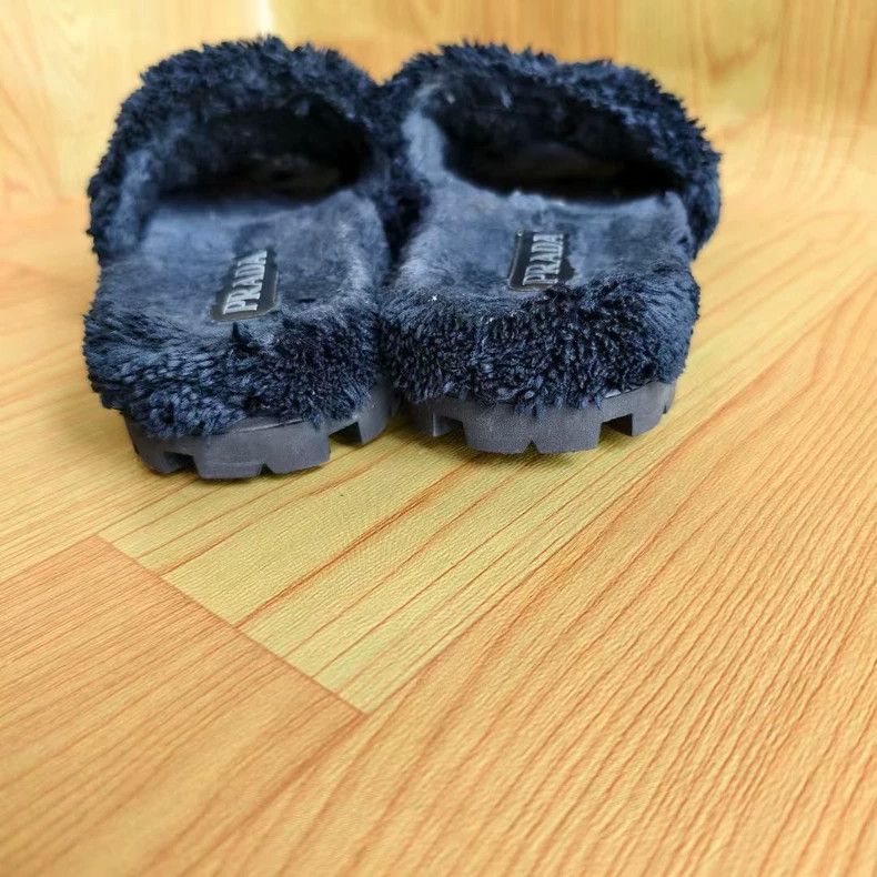 Prada Prada Black Teddy Fur Slides-yf Size US 7.5 / EU 40-41 - 5 Thumbnail